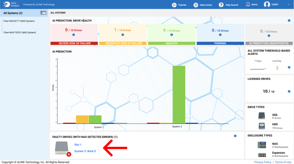 Screen shot of computer displaying how to handle fault alerts.