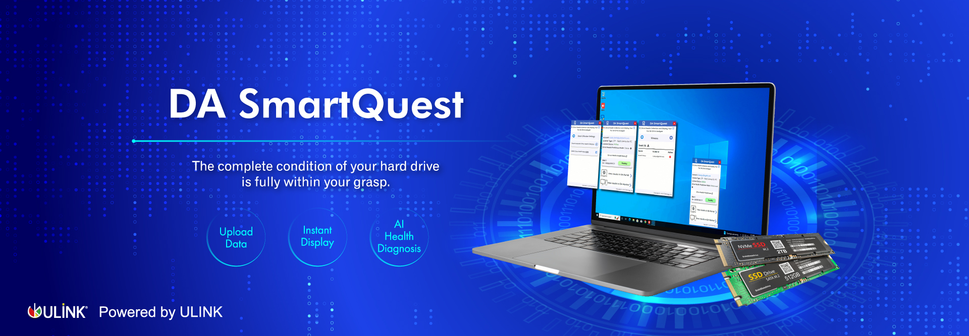 banner for da smartquest, a pc application for da drive analyzer